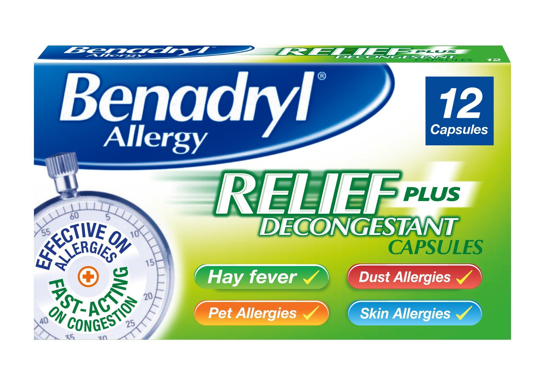 Acrivastine: Benadryl Allergy Relief Capsules