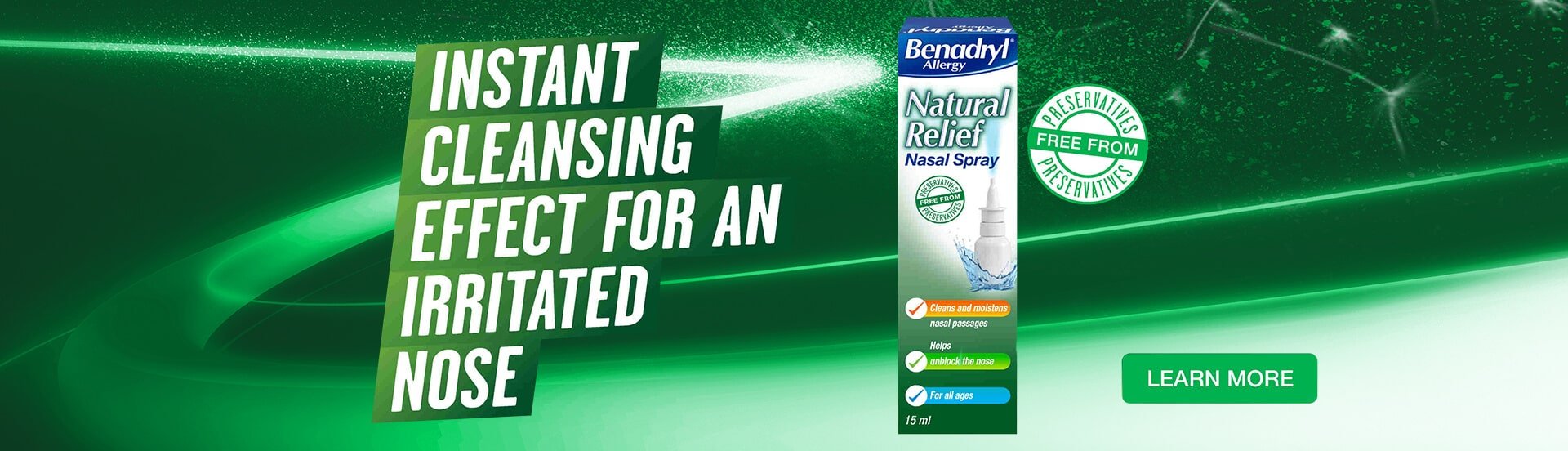 Benadryl Allergy Natural Relief Nasal Spray