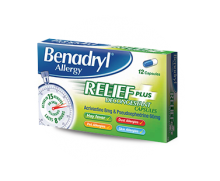 BENADRYL® Allergy Relief Plus Decongestant 1